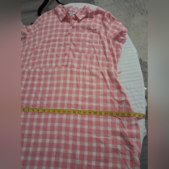 Pink Checkered Maxi Dress XXL - Picture 11 of 12
